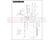 FRONT FORK - FXDWG/I - Harley-Davidson DYNA LOW RIDER - FXDL 2005