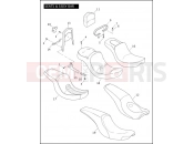 SEATS & SISSY BAR - Harley-Davidson DYNA LOW RIDER - FXDL 2005