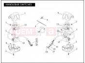 Harley-Davidson 2005 SOFTAIL SPRINGER CLASSIC  - FLSTSCI HANDLEBAR SWITCHES