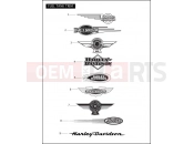 Harley-Davidson 2005 SOFTAIL NIGHT TRAIN  - FXSTB FUEL TANK TRIM