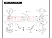 HANDLEBAR SWITCHES - Harley-Davidson VRSCA V-ROD 98 - VRSCA 98 2005