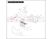 Harley-Davidson 2004 DYNA DYNA LOW RIDER  - FXDLI BATTERY TRAY & BATTERY