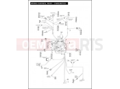 Harley-Davidson 2004 SOFTAIL SPRINGER SOFTAIL  - FXSTS WIRING HARNESS, MAIN - CARBURETED (1 OF 2)