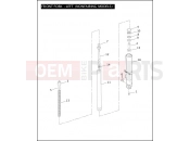 Harley-Davidson 2004 TOURING ELECTRA GLIDE CLASSIC  - FLHTCI FRONT FORK - LEFT (NONFAIRING MODELS)