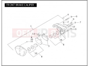 Harley-Davidson 2004 TOURING ELECTRA GLIDE STANDARD  - FLHTI FRONT BRAKE CALIPER