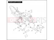 Harley-Davidson 2004 VRSC VRSCB V-ROD  - VRSCB FRAME & JIFFY STAND