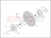 Harley-Davidson 2003 DYNA DYNA SUPER GLIDE SPORT  - FXDX FRONT WHEEL - CAST