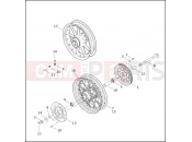 Harley-Davidson 2003 TOURING ELECTRA GLIDE CLASSIC  - FLHTC REAR WHEEL