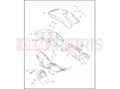 Harley-Davidson 2003 VRSC VRSCA V-ROD  - VRSCA REAR FENDER & SUPPORTS