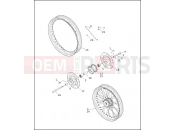 Harley-Davidson 2002 DYNA DYNA LOW RIDER  - FXDL FRONT WHEEL - LACED