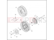 Harley-Davidson 2002 TOURING ROAD KING  - FLHRI REAR WHEEL