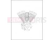 Harley-Davidson 2000 CVO/CUSTOM CVO DYNA SUPER GLIDE  - FXR4 ENGINE ASSEMBLY - COMPLETE