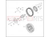 HARLEY-DAVIDSON DYNA WIDE GLIDE  - FXDWG REAR WHEEL - LACED