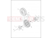 Harley-Davidson 2000 TOURING ROAD KING  - FLHRI FRONT WHEEL
