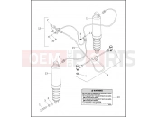 Harley-Davidson 1999 TOURING ELECTRA GLIDE CLASSIC  - FLHTC REAR SHOCK ABSORBERS & AIR SUSPENSION SYSTEM