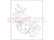 FRAME, REAR FORK & JIFFY STAND - Harley-Davidson ROAD GLIDE - FLTR 1999