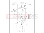 Harley-Davidson 1998 TOURING ELECTRA GLIDE STANDARD  - FLHT WIRING HARNESS, MAIN (1 OF 2)