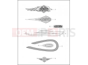 Harley-Davidson 1997 SOFTAIL SOFTAIL CUSTOM  - FXSTC FUEL TANK TRIM