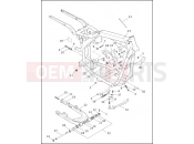 Harley-Davidson 1996 DYNA DYNA SUPER GLIDE  - FXD FRAME, REAR FORK & JIFFY STAND