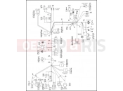 Harley-Davidson 1995 TOURING ELECTRA GLIDE STANDARD  - FLHT WIRING HARNESS, INTERCONNECT - FLHT - 1996 (2 OF 2)