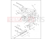 HARLEY-DAVIDSON DYNA LOW RIDER  - FXDL FRAME, REAR FORK & JIFFY STAND