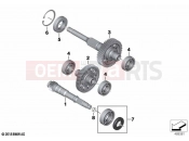 BMW Motorrad BMW 2020 C models C 400 X (0C09, 0C19) Input, intermediate and output shafts | Input, intermediate and output shafts