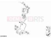 BMW Motorrad BMW 2022 C models C 400 X 21 (0C31, 0C33) Brake lines, front | Brake lines, front