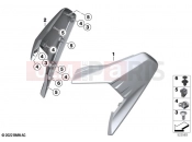BMW Motorrad BMW 2022 C models C 400 X 21 (0C31, 0C33) Lateral trim panel front bottom | Lateral trim panel front bottom