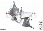 BMW Motorrad BMW 2022 C models C 400 X 21 (0C31, 0C33) Legshield bottom | Legshield bottom