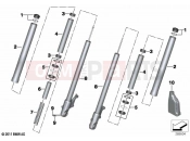 BMW Motorrad BMW 2020 C models C evolution (0C03) Telescopic fork, single parts