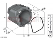 BMW Motorrad BMW 2021 C models CE04 (0C51, 0C53) Helmet compartment base