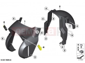 BMW Motorrad BMW 2021 C models CE04 (0C51, 0C53) Front-wheel cover