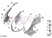 BMW Motorrad BMW 2021 C models CE04 (0C51, 0C53) Headlight cover