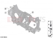 BMW Motorrad BMW 2021 C models CE04 (0C51, 0C53) Storage comp.front section mounting