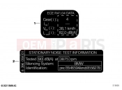 BMW Motorrad BMW 2021 C models CE04 (0C51, 0C53) Label 