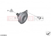 BMW Motorrad BMW 2021 C models CE04 (0C51, 0C53) Horn