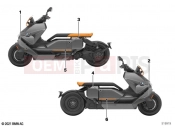 BMW Motorrad BMW 2021 C models CE04 (0C51, 0C53) Decorative tape | Decorative tape