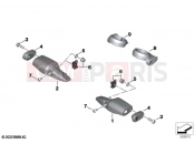 BMW Motorrad BMW 2021 C models CE04 (0C51, 0C53) Mounting indicator lamps front