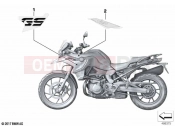 Stick-on label 2 | Stick-on label 2 - BMW Motorrad F 750 GS (0B08, 0B18) 2023