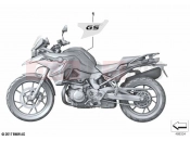 BMW Motorrad BMW 2020 F models F 750 GS (0B08, 0B18) Stick-on label | Stick-on label