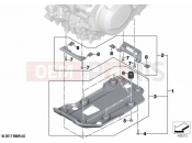 BMW Motorrad BMW 2020 F models F 750 GS (0B08, 0B18) Engine guard, plastic | Engine guard, plastic