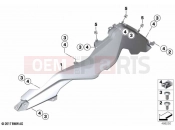 BMW Motorrad BMW 2023 F models F 750 GS (0B28) Fairing side sections | Fairing side sections