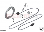 BMW Motorrad BMW 2023 F models F 750 GS (0B28) Speed sensor, front | Speed sensor, front