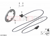 BMW Motorrad BMW 2021 F models F 750 GS (0B38) Rotational-speed sensor, rear | Rotational-speed sensor, rear
