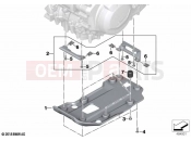 BMW Motorrad BMW 2020 F models F 850 GS (0B09, 0B19) Engine underride protection plastic | Engine underride protection plastic