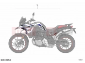 BMW Motorrad BMW 2020 F models F 850 GS (0B09, 0B19) Sticker set | Sticker set