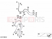 BMW Motorrad BMW 2020 F models F 850 GS (0B09, 0B19) Brake lines, front | Brake lines, front