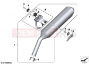 BMW Motorrad BMW 2020 F models F 850 GS (0B09, 0B19) Rear silencer | Rear silencer
