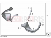BMW Motorrad BMW 2020 F models F 850 GS (0B09, 0B19) Hand protector 2 | Hand protector 2