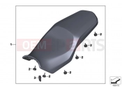 BMW Motorrad BMW 2021 F models F 850 GS (0B39) Seat bench 2 | Seat bench 2